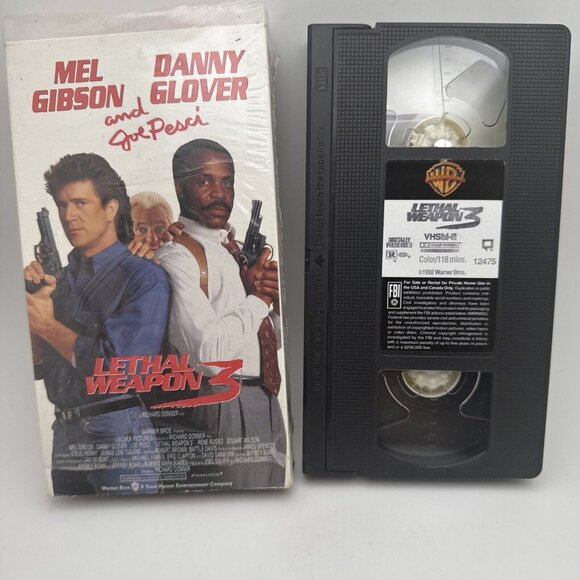 "Lethal Weapon 3" 1992 (VHS) Mel Gibson - Picture 3 of 3